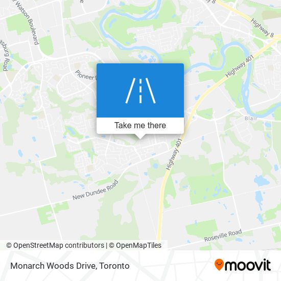 Monarch Woods Drive map