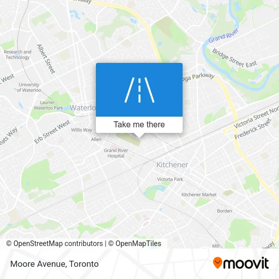 Moore Avenue map