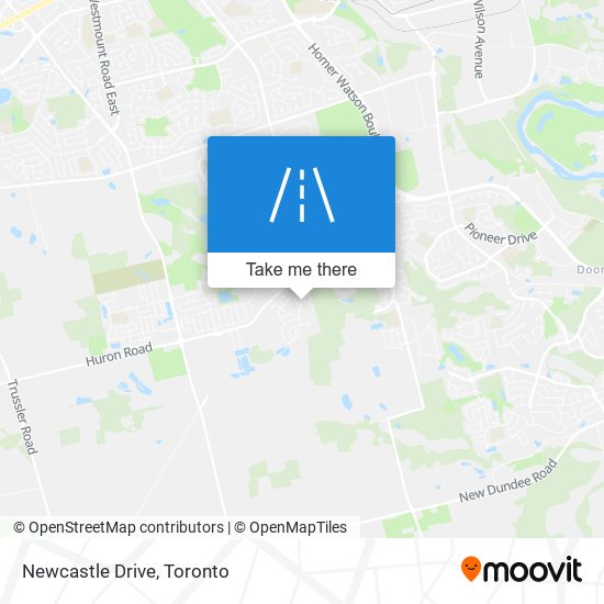 Newcastle Drive map