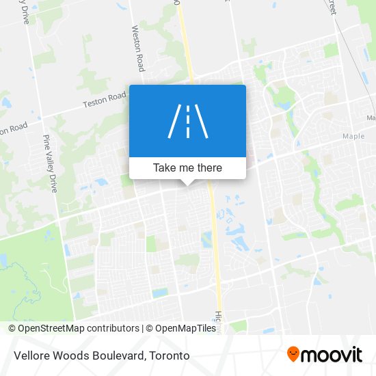 Vellore Woods Boulevard map
