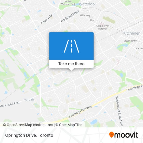 Oprington Drive map