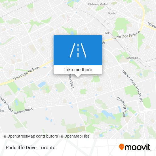 Radcliffe Drive map