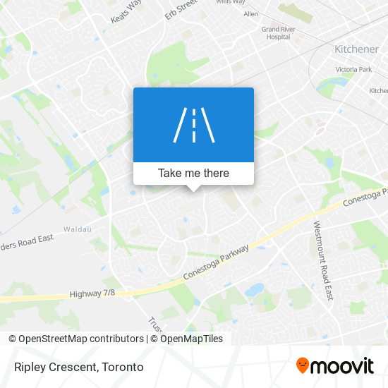 Ripley Crescent map