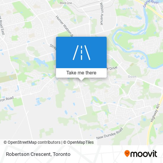 Robertson Crescent map