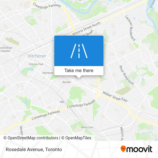 Rosedale Avenue map