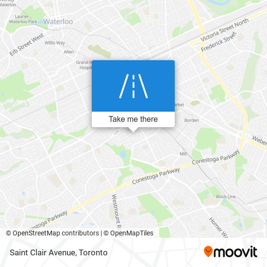 Saint Clair Avenue map