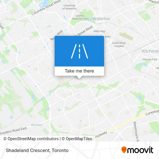 Shadeland Crescent map