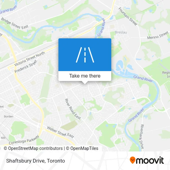 Shaftsbury Drive map