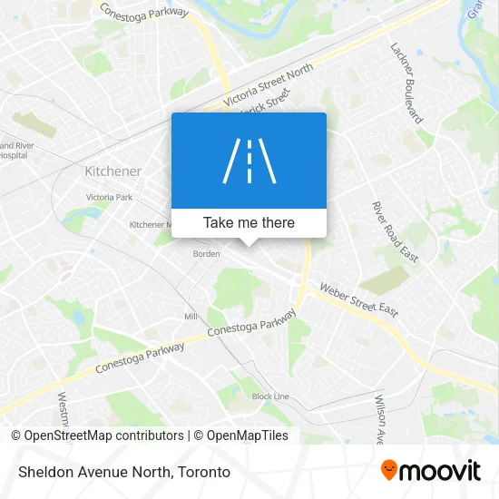 Sheldon Avenue North map