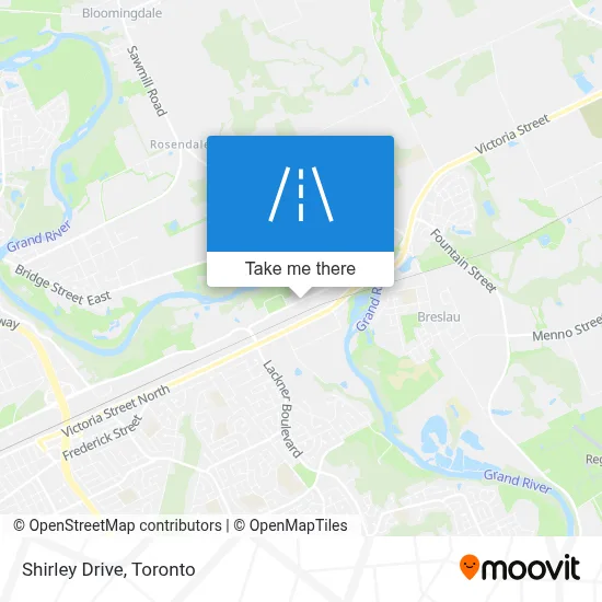 Shirley Drive map