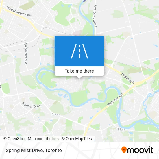 Spring Mist Drive map