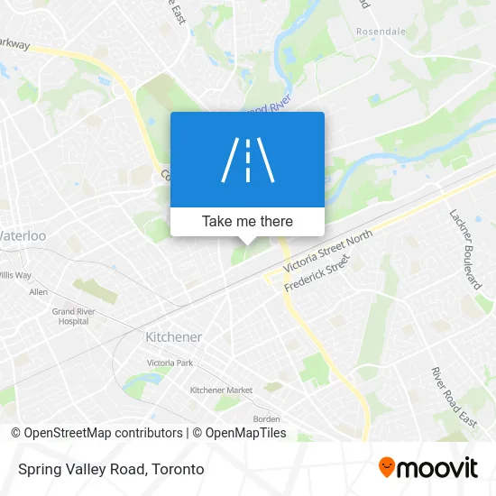 Spring Valley Road map