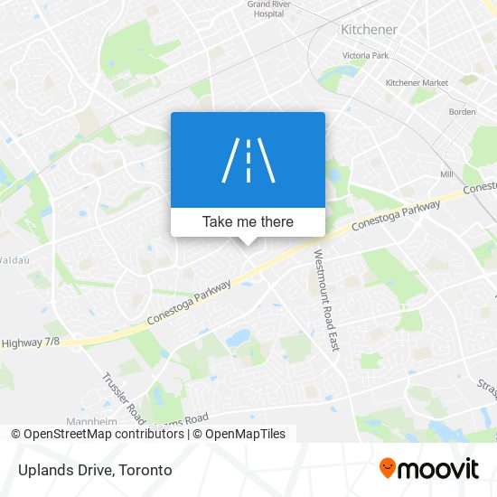 Uplands Drive map