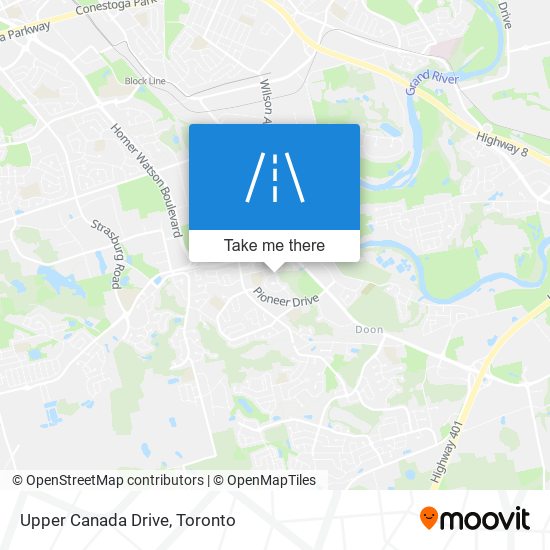 Upper Canada Drive map