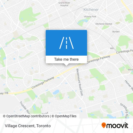 Village Crescent map