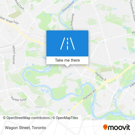 Wagon Street map
