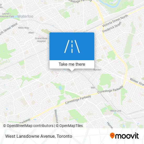 West Lansdowne Avenue map