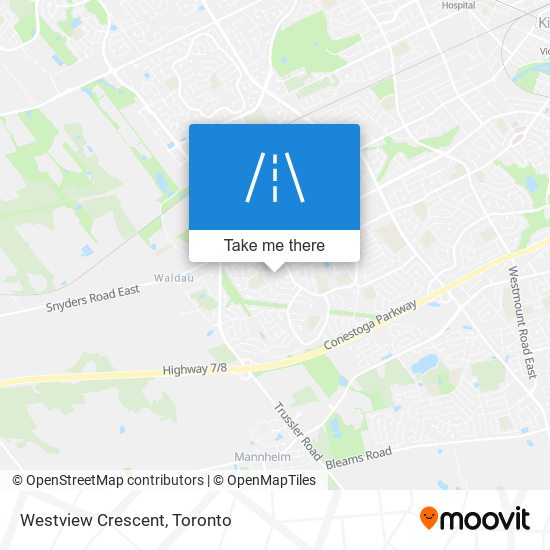 Westview Crescent map