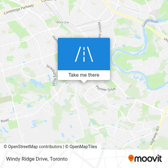 Windy Ridge Drive map