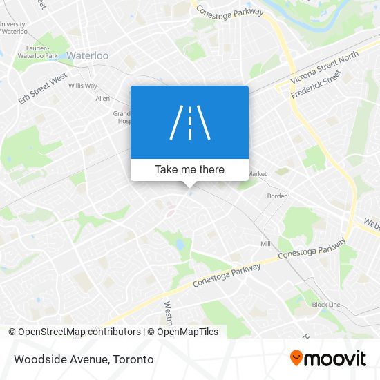 Woodside Avenue map