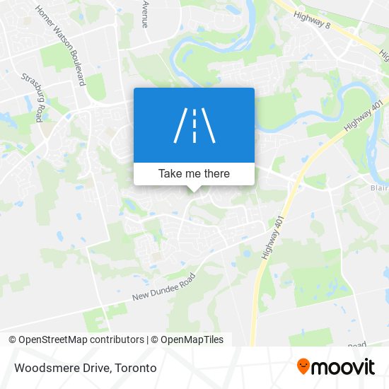 Woodsmere Drive map