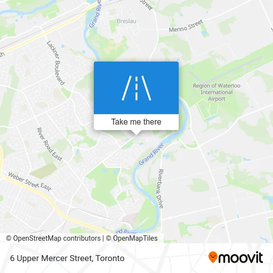 6 Upper Mercer Street map