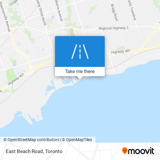 East Beach Road map