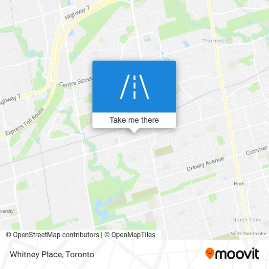 Whitney Place map