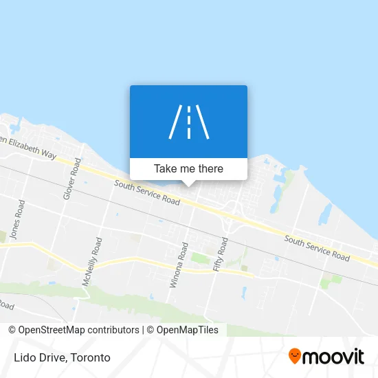 Lido Drive map