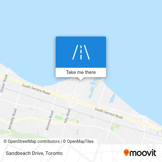 Sandbeach Drive map