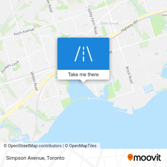 Simpson Avenue map