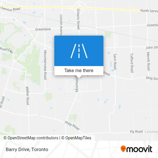 Barry Drive map