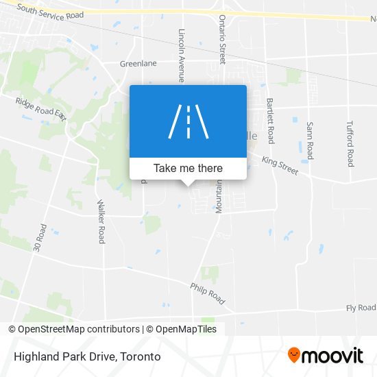 Highland Park Drive plan