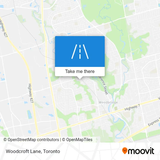 Woodcroft Lane map