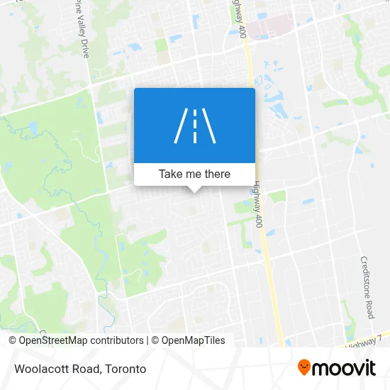 Woolacott Road map
