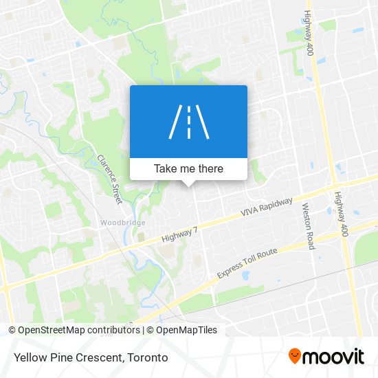 Yellow Pine Crescent map