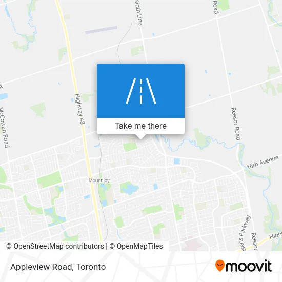 Appleview Road map