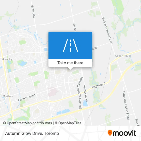 Autumn Glow Drive map