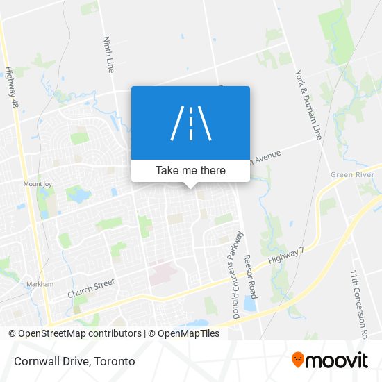 Cornwall Drive map