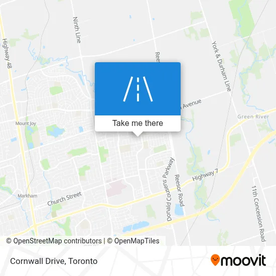 Cornwall Drive map