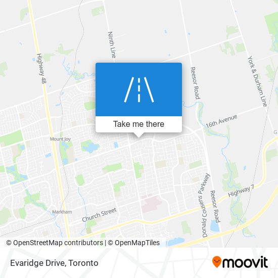 Evaridge Drive map