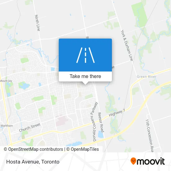 Hosta Avenue map