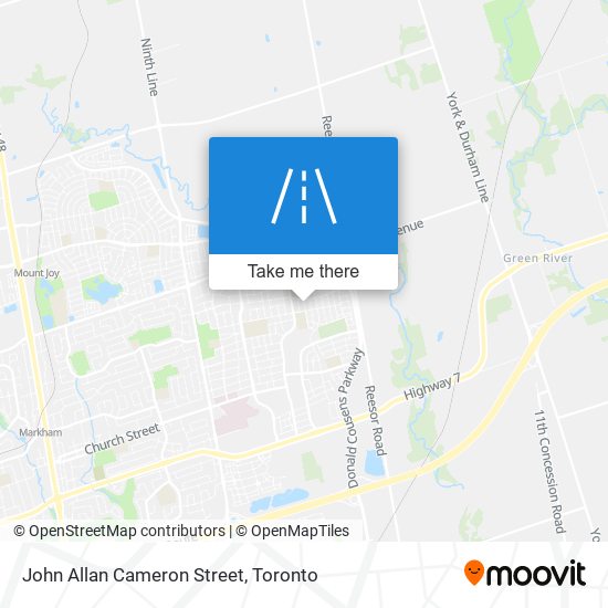 John Allan Cameron Street plan