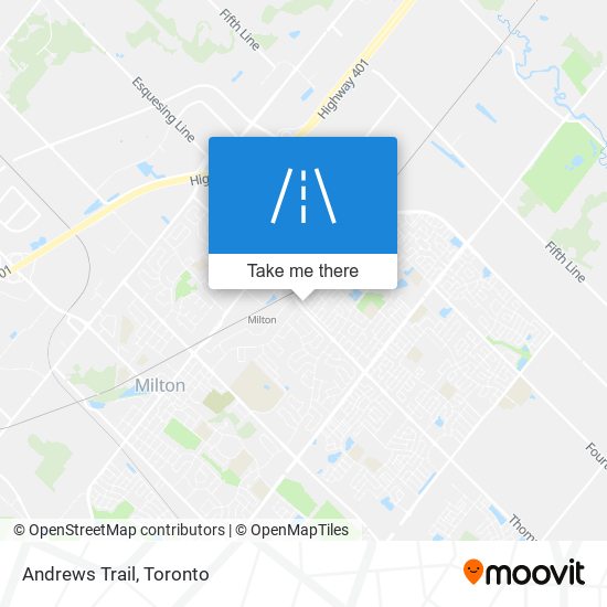 Andrews Trail map