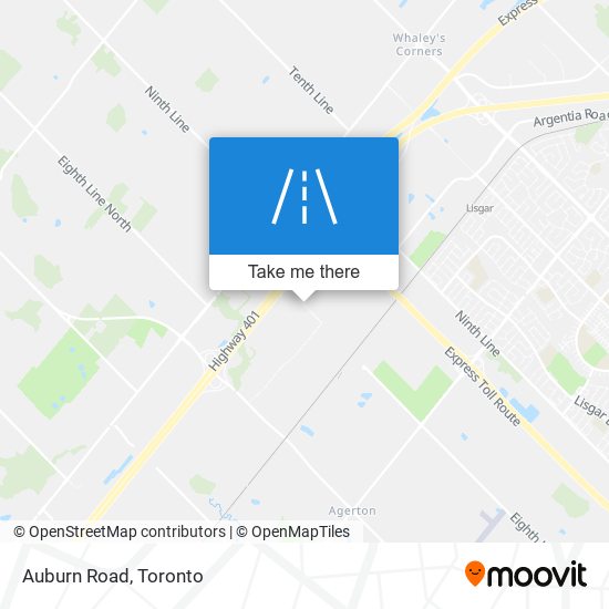 Auburn Road map