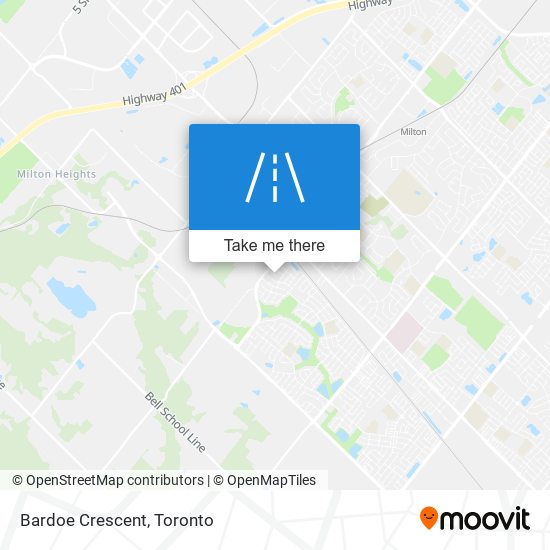 Bardoe Crescent map