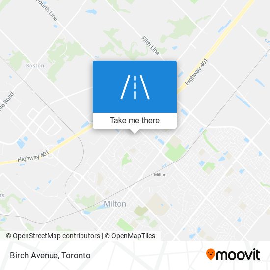 Birch Avenue map