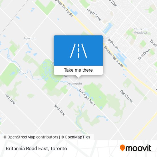 Britannia Road East map