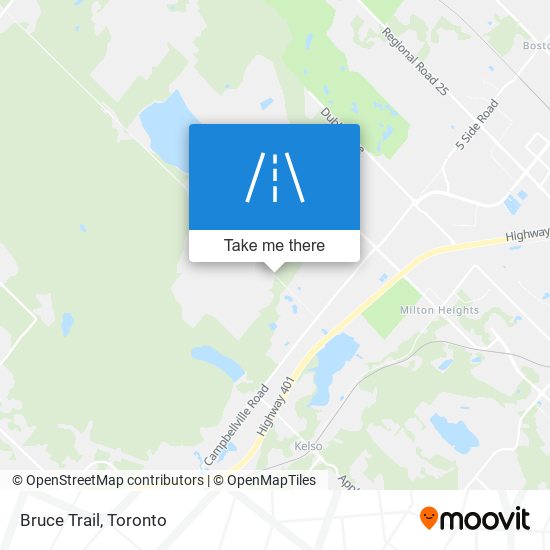 Bruce Trail map