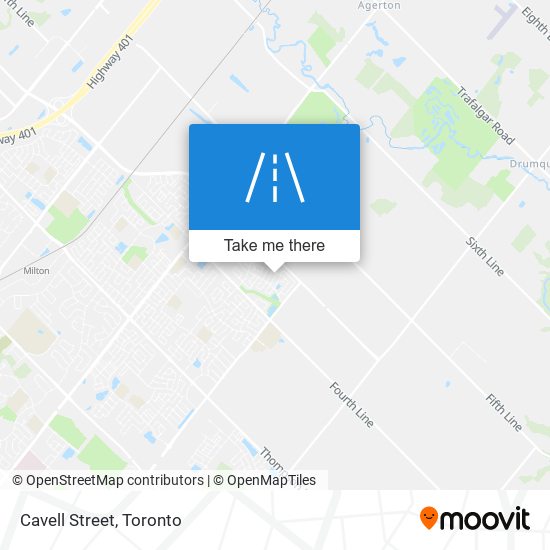 Cavell Street map